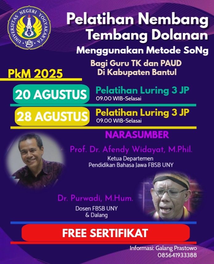 Poster publikasi pelatihan
